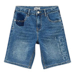 Iceberg Bermuda In Denim tinta unita Blu per Bambino MBICE4102J BLU ICEBERG 