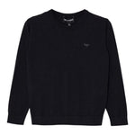 EMPORIO ARMANI maglia girocollo tinta unita con logo Blu per Bambino 8N4MA1 BLU EMPORIO ARMANI 