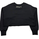 Just Cavalli Felpa Chiusa Girocollo Tinta Unita Modello Crop per Bambina JGP26174FE NERO JUST CAVALLI 