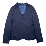 Jeckerson Einreihige Blaue Einfarbige Jacke Für Jungen