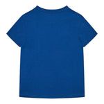 Guess T-Shirt Girocollo Tinta Unita con Stampa per Neonato N5RI00K8HM4X BLU GUESS 