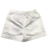 Twinset Short Einfarbig mit elastischer Taille Weiß für Mädchen