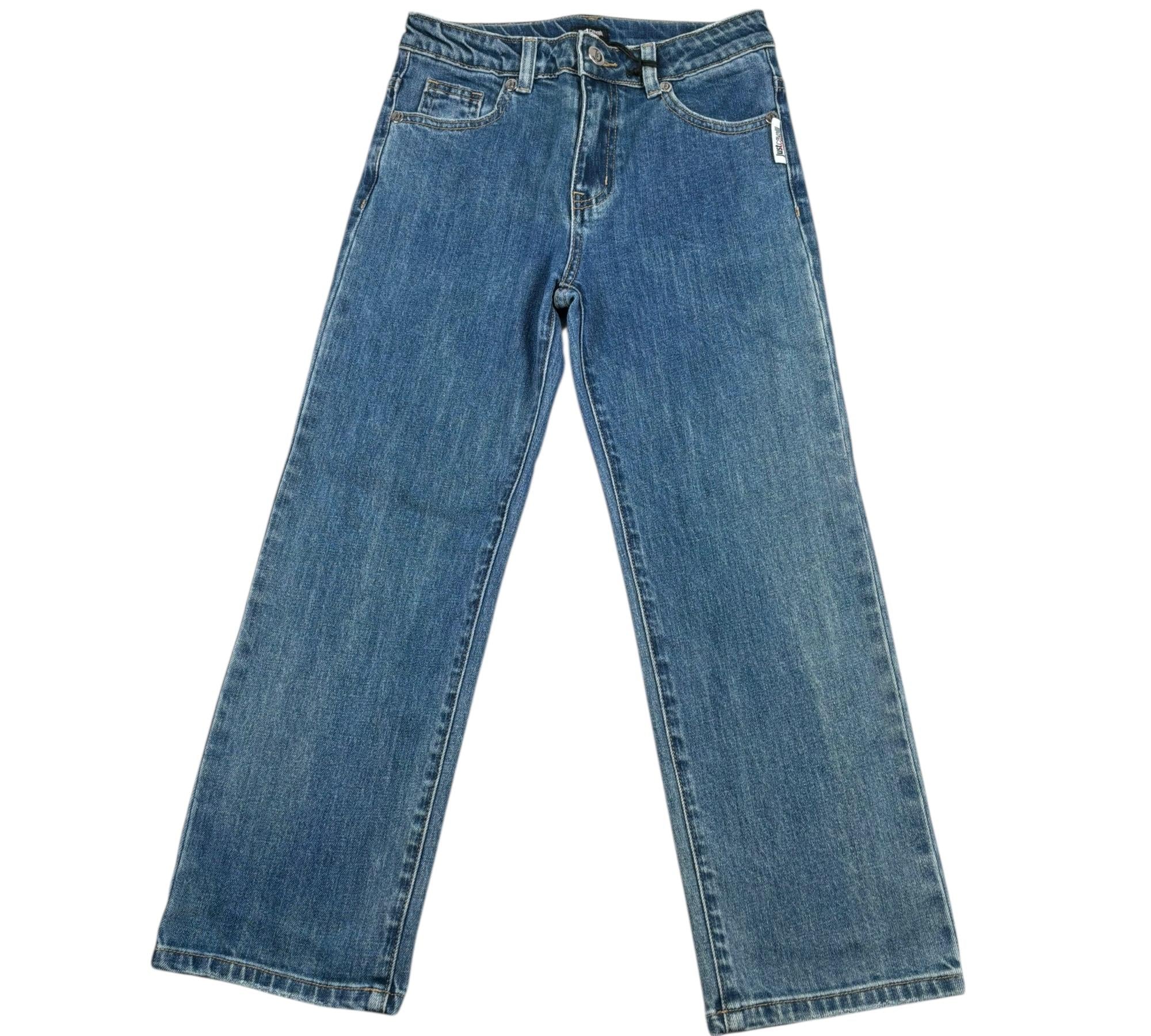 Just Cavalli Jeans Tinta Unita con Girovita Regolabile per Bambino JBP26110JE BLU JUST CAVALLI 