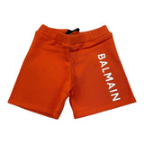 Balmain Bermuda, einfarbig, mit orangefarbenem Aufdruck für Babys