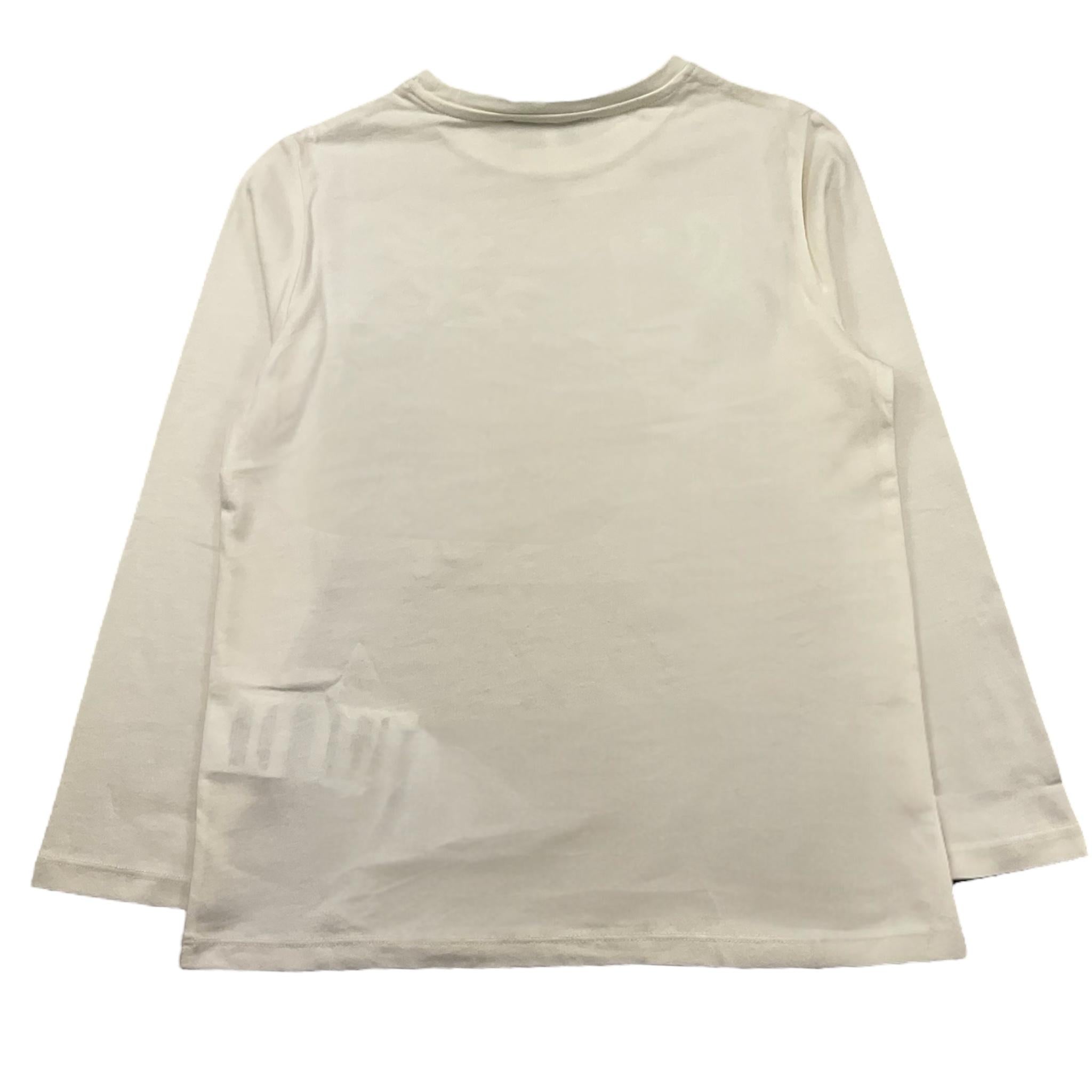 ERMANNO SCERVINO shirt girocollo tinta unita con ricami Bianco per Bambino SFTS001 BIANCO ERMANNO SCERVINO 