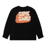 STELLA McCARTNEY felpa chiusa girocollo tinta unita cn stampa in contrasto Nero per Neonato TV4Q40 NERO STELLA McCARTNEY 