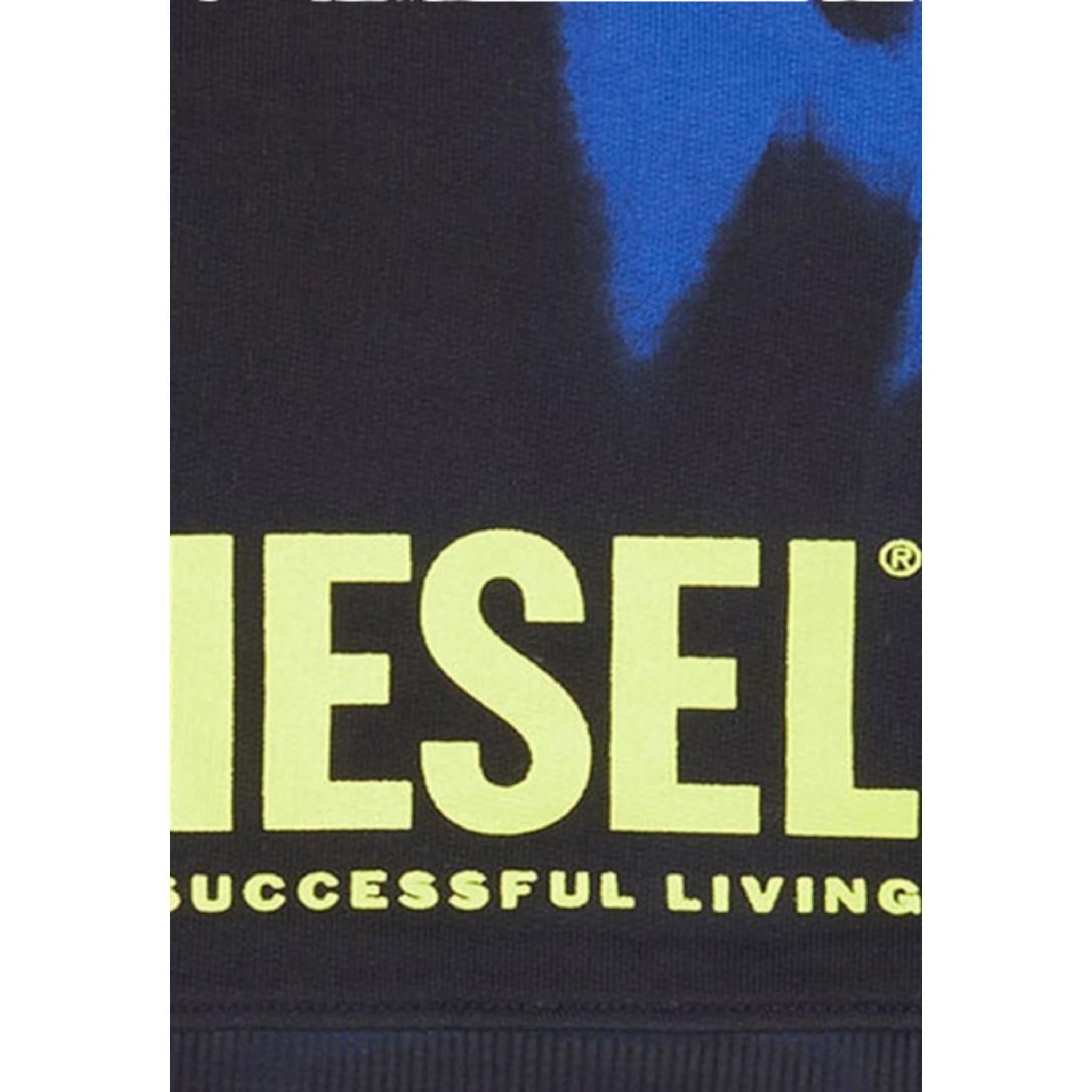 Diesel Cappello tinta unita con Stampa E Fantasia Nero/Blu per Bambino J00973 NERO/BLU DIESEL 