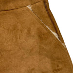 MISS BLUMARINE short tinta unita in camoscio Cammello per Bambina DV6A09X CAMMELLO MISS BLUMARINE 