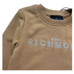 John Richmond Felpa Chiusa Girocollo Tinta Unita con Logo per Neonato RIP26001FE BEIGE JOHN RICHMOND 
