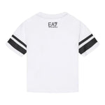 EMPORIO ARMANI t-shirt girocollo tinta unita con stampa Bianco per Bambino 3DBT58 BIANCO EMPORIO ARMANI 