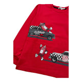 EMC shirt girocollo tinta unita con stampa in contrasto Rosso per Bambino BX2305 ROSSO EMC 