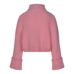 MARC ELLIS maglia collo alto tinta unita con logo Rosa per Bambina JMJSW00186 ROSA MARC ELLIS 