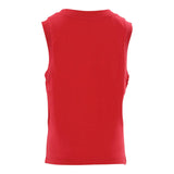 Diesel Einfarbiges Tanktop mit Rundhalsausschnitt und kontrastierendem Logo-Print in Rot für Jungen