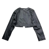 Liu Jo Giacca In Ecopelle Tinta Unita per Bambina GA3086 NERO LIU JO 