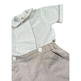 Malvi & Co Completo 2 Pezzi Camicia-Bermuda Bianco per Neonato S23I127STQS BIANCO MALVI & CO 