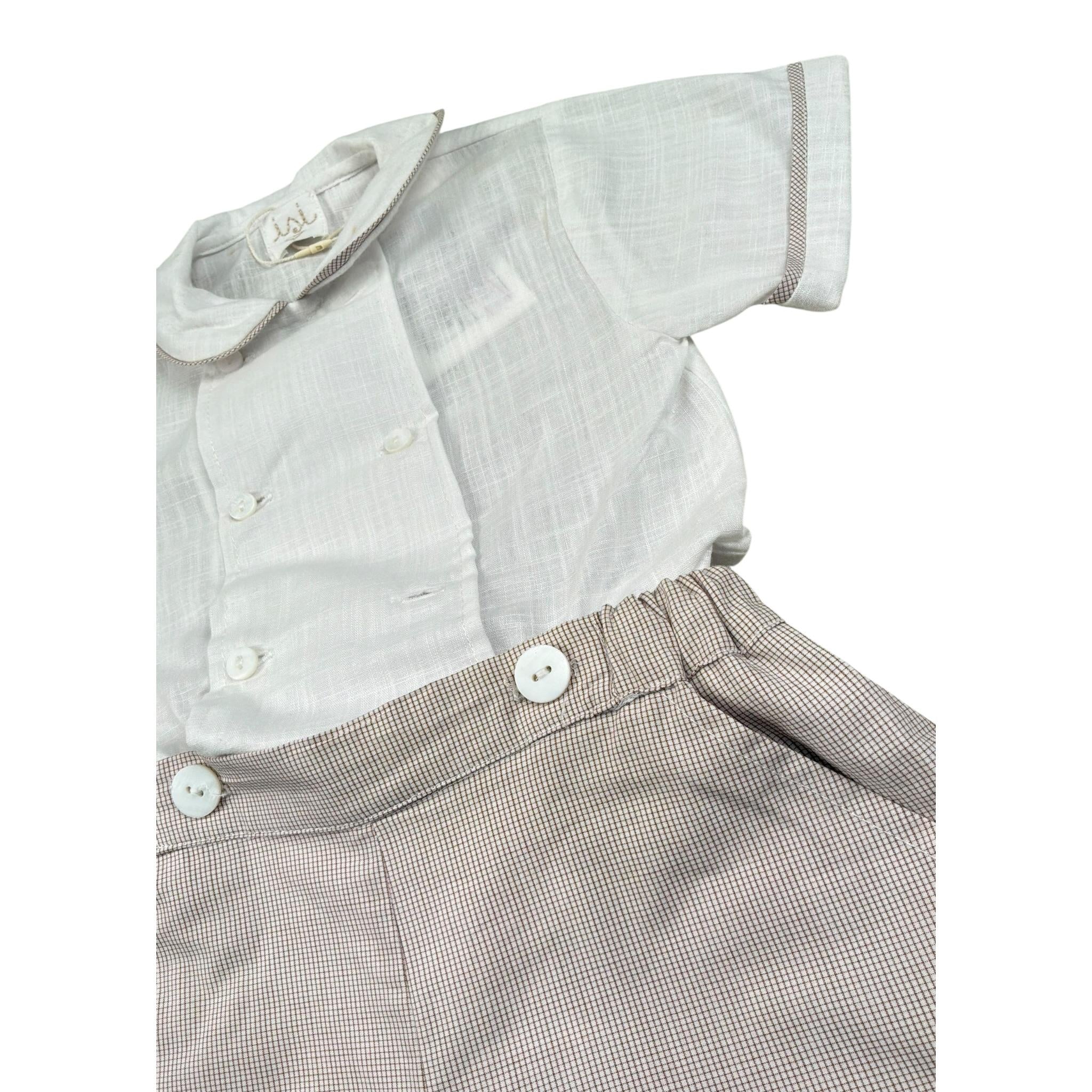 Malvi & Co Completo 2 Pezzi Camicia-Bermuda Bianco per Neonato S23I127STQS BIANCO MALVI & CO 