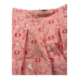 Simonetta Short Einfarbig mit rosa Applikationen für Mädchen