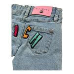 John Richmond Jeans Tinta Unita con Girovita Regolabile per Neonata RIP26097FE AZZURRO JOHN RICHMOND 