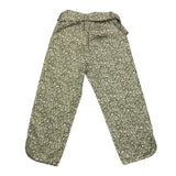 Babe & Tess Pantalone Tinta Unita con Fantasia Fiori per Bambina 04518075 VERDE BABE & TESS 
