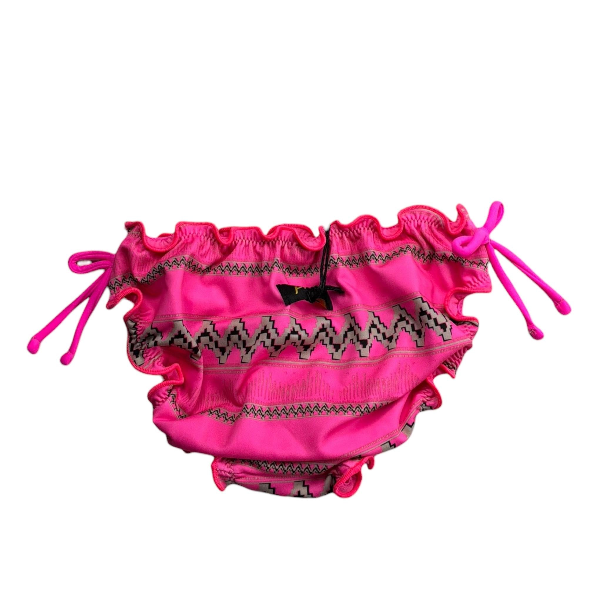 F**K Costume Modello Slip Tinta Ujnita con Fantasia  per Bambina FJ240043X05 FUXIA F**K 