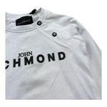 John Richmond Shirt Girocollo Tinta Unita con Logo per Neonato RIP26041TS BIANCO JOHN RICHMOND 