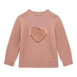 GUESS maglia girocollo tinta unita con stampa Rosa per Neonata K4BR02Z3220 ROSA GUESS 