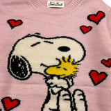SAINT BARTH maglia girocollo tinta unita con stampa Rosa per Bambina PEANUTSS ROSA SAINT BARTH 