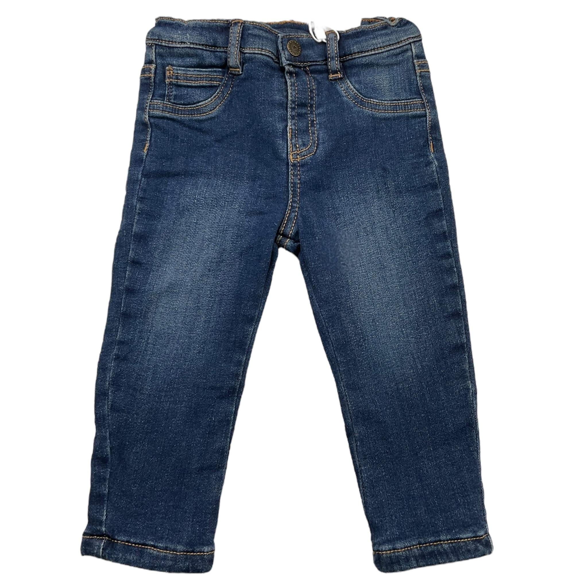 MAYORAL jeans tinta unita con girovita regolabile Blu per Neonato 593 BLU MAYORAL 