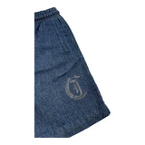 Just Cavalli Bermuda Tinta Unita In Denim per Bambino JBP26185BE BLU JUST CAVALLI 
