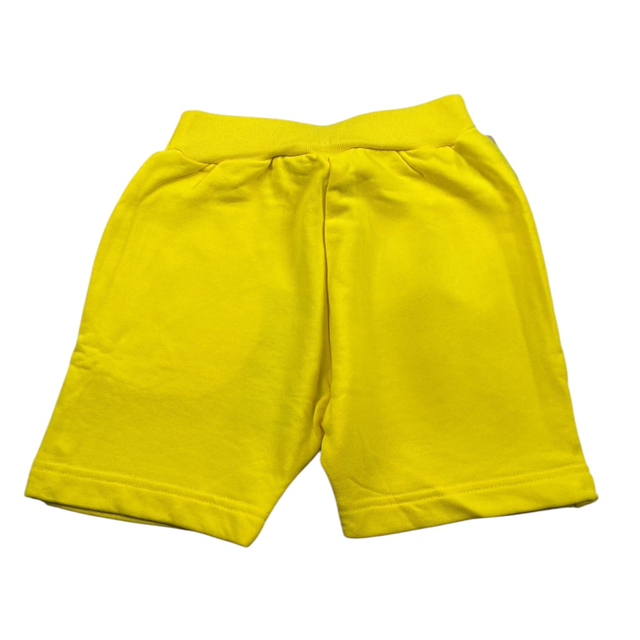 Dsquared2 Bermuda tinta unita con Logo Giallo per Bambino DQ0839 GIALLO DSQUARED2 