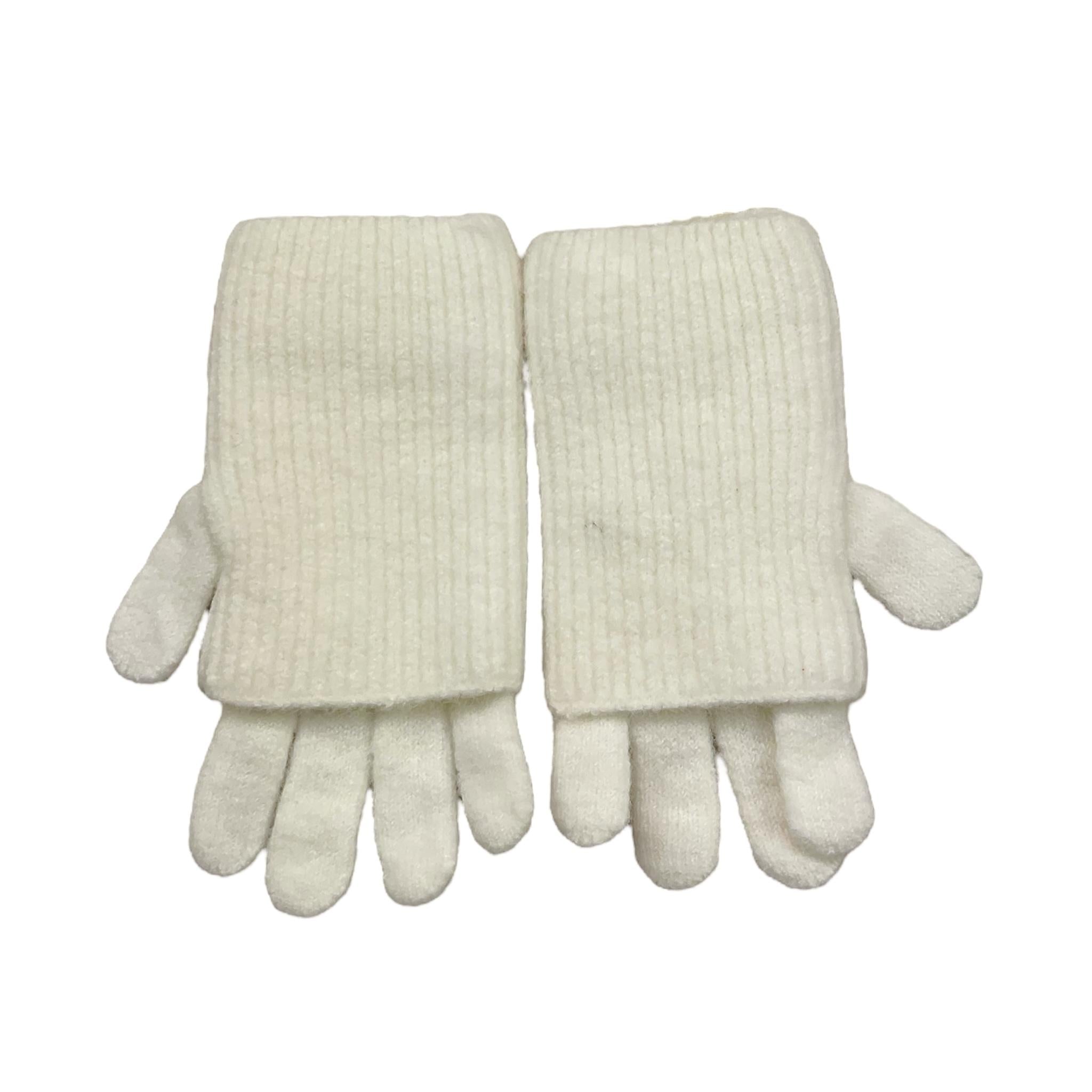 TWINSET guanti tinta unita con logo Bianco per Bambina 242GJ5054 BIANCO TWINSET 