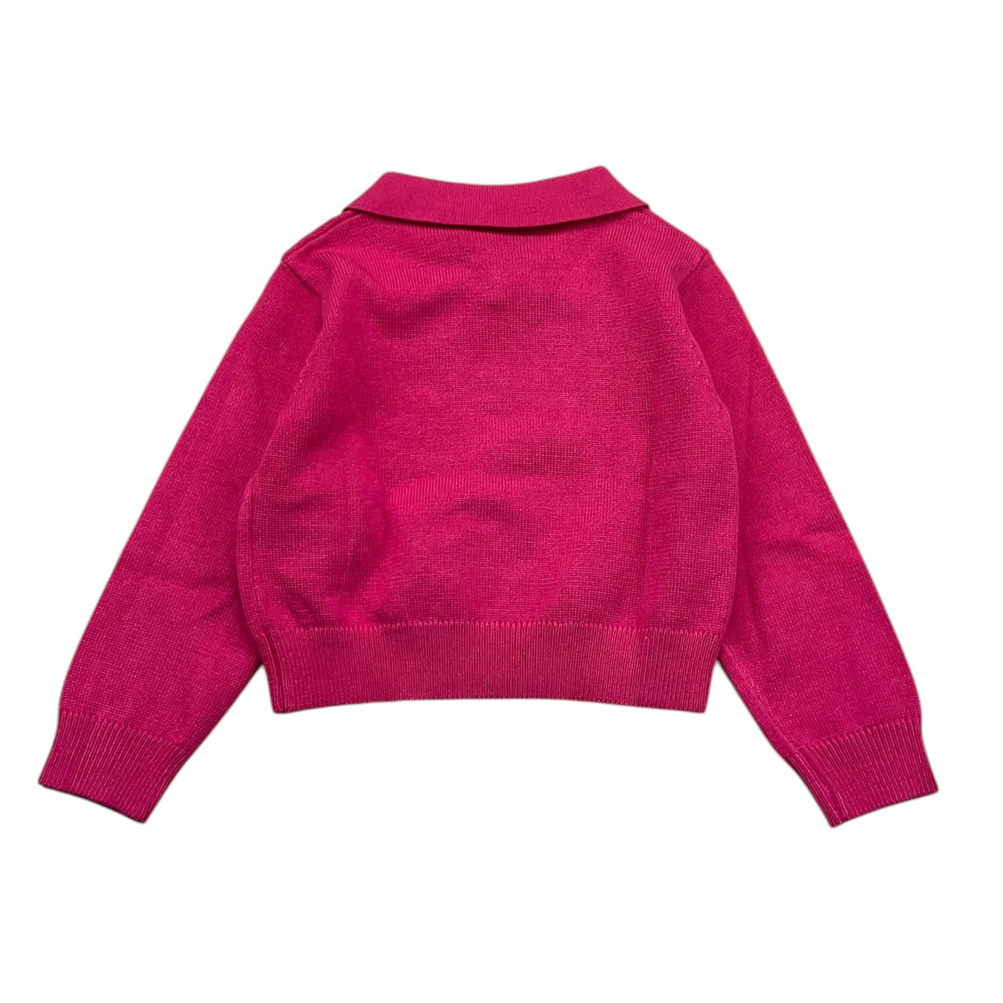 MARC ELLIS maglia con colletto tinta unita con stampa Fuxia per Neonata JMNSW00190 FUXIA MARC ELLIS 