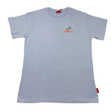 Propaganda T-Shirt Rundhalsausschnitt Einfarbig mit hellblauem Aufdruck für Jungen