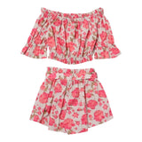 Twinset Complete Top-Short Einfarbig mit Beige Muster Für Mädchen
