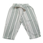 Babyvip Pantalone Tinta Unita con Fantasia A Righe per Neonato T7709 BIANCO BABYVIP 