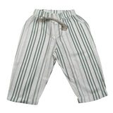 Babyvip Pantalone Tinta Unita con Fantasia A Righe per Neonato T7709 BIANCO BABYVIP 