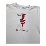 TRUSSARDI t-shirt girocollo tinta unita con logo Bianco per Bambina TGA25054TS BIANCO TRUSSARDI 