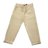 Berna Einfarbige Hose mit elastischer Taille Beige für Jungen