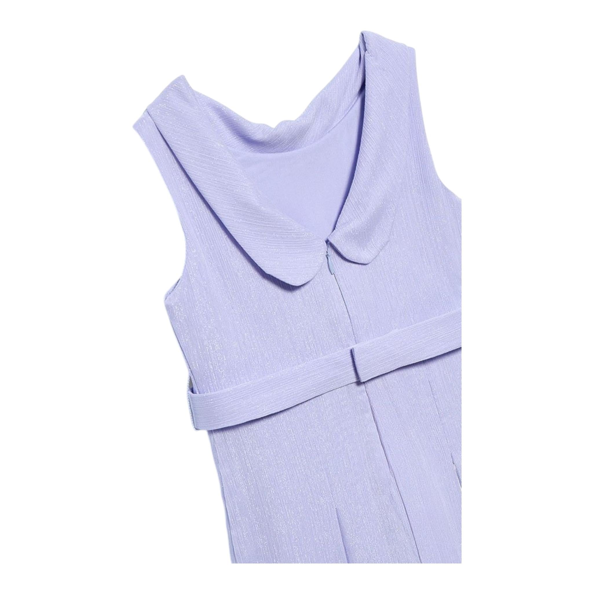 Abel & Lula Tuta Intera Tinta Unita Giromanica per Bambina 5220 LILLA ABEL & LULA 