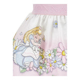 Monnalisa Gonna Tinta Unita con Stampa 'Alice Nel Paese Delle Meraviglie' per Neonata 31E703X BIANCO/ROSA MONNALISA 