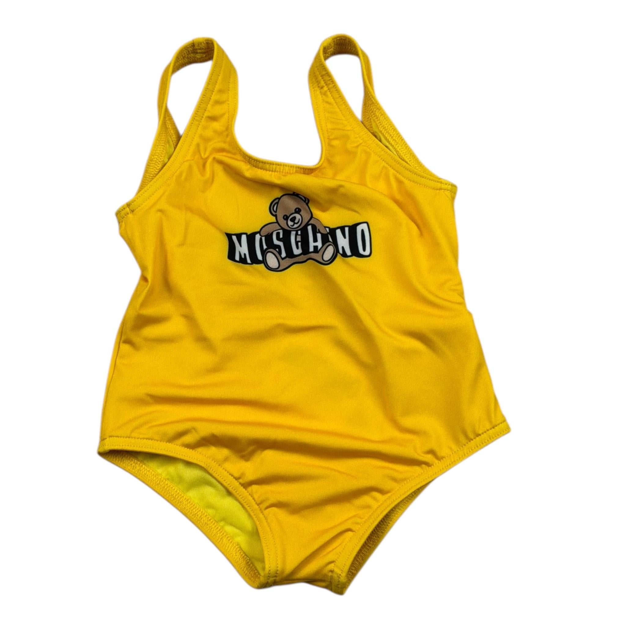 Moschino Costume Intero Tinta Unita con Stampa per Neonata M2L00A GIALLO MOSCHINO 
