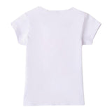 Sarabanda T-Shirt Girocollo tinta unita con Stampa Bianco per Bambina 0B208XJ BIANCO SARABANDA 