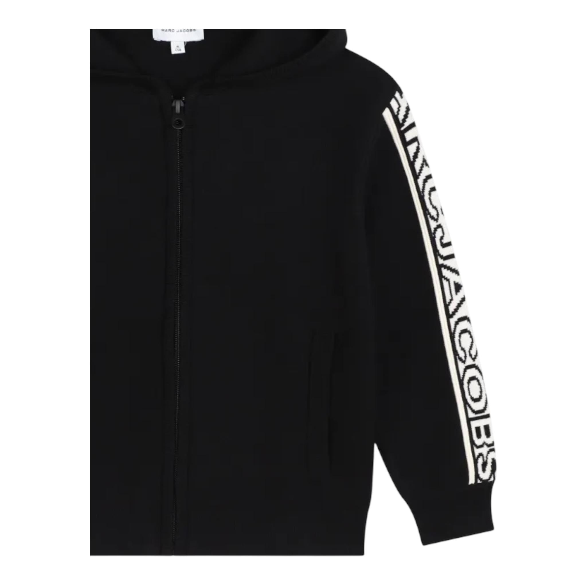 MARC JACOBS felpa in maglia tinta unita con zip Nero per Neonato W60290N NERO MARC JACOBS 