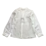 Little Bear Camicia Tinta Unita con Colletto Coreano per Bambino 8222 BIANCO LITTLE BEAR 