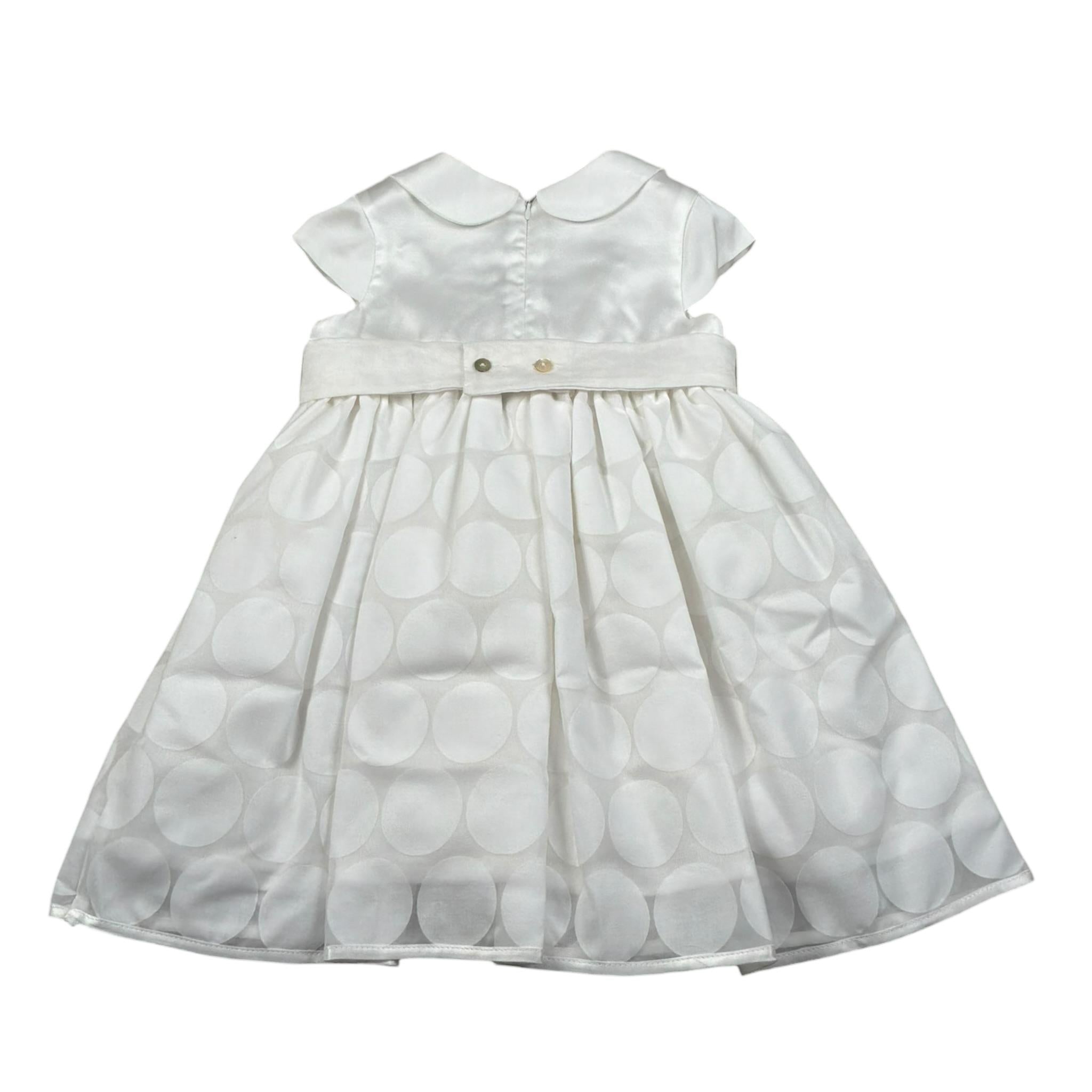 Chicchi Volanti Abito Mezza Manica Tinta Unita per Bambina CTW06 BIANCO CHICCHI VOLANTI 