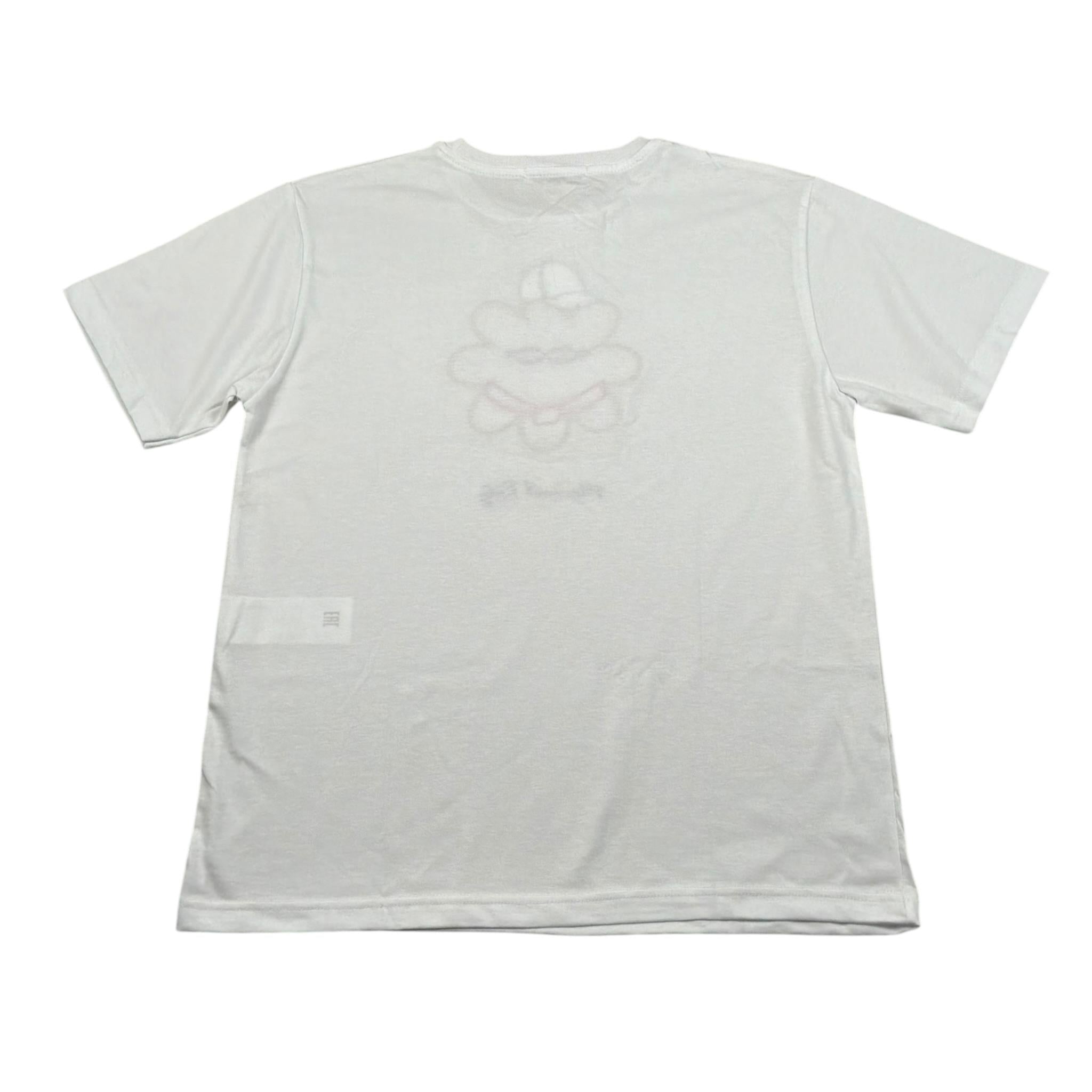 Manuel Ritz T-Shirt Girocollo tinta unita con Stampa Bianco per Bambino MR3091 BIANCO MANUEL RITZ 