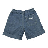Diesel Bermuda In Denim Tinta Unita con Logo per Neonato K00146 BLU DIESEL 