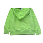 Moschino Felpa Tinta Unita con Cappuccio E Stampa per Bambino HUF09K VERDE MOSCHINO 