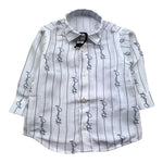 Cesare Paciotti Camicia Manica Lunga Tinta Unita con Logo per Neonato CMP5159BX BIANCO CESARE PACIOTTI 