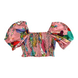 Aniye By Girl Top Halbarm Pink Fantasy Print für Mädchen